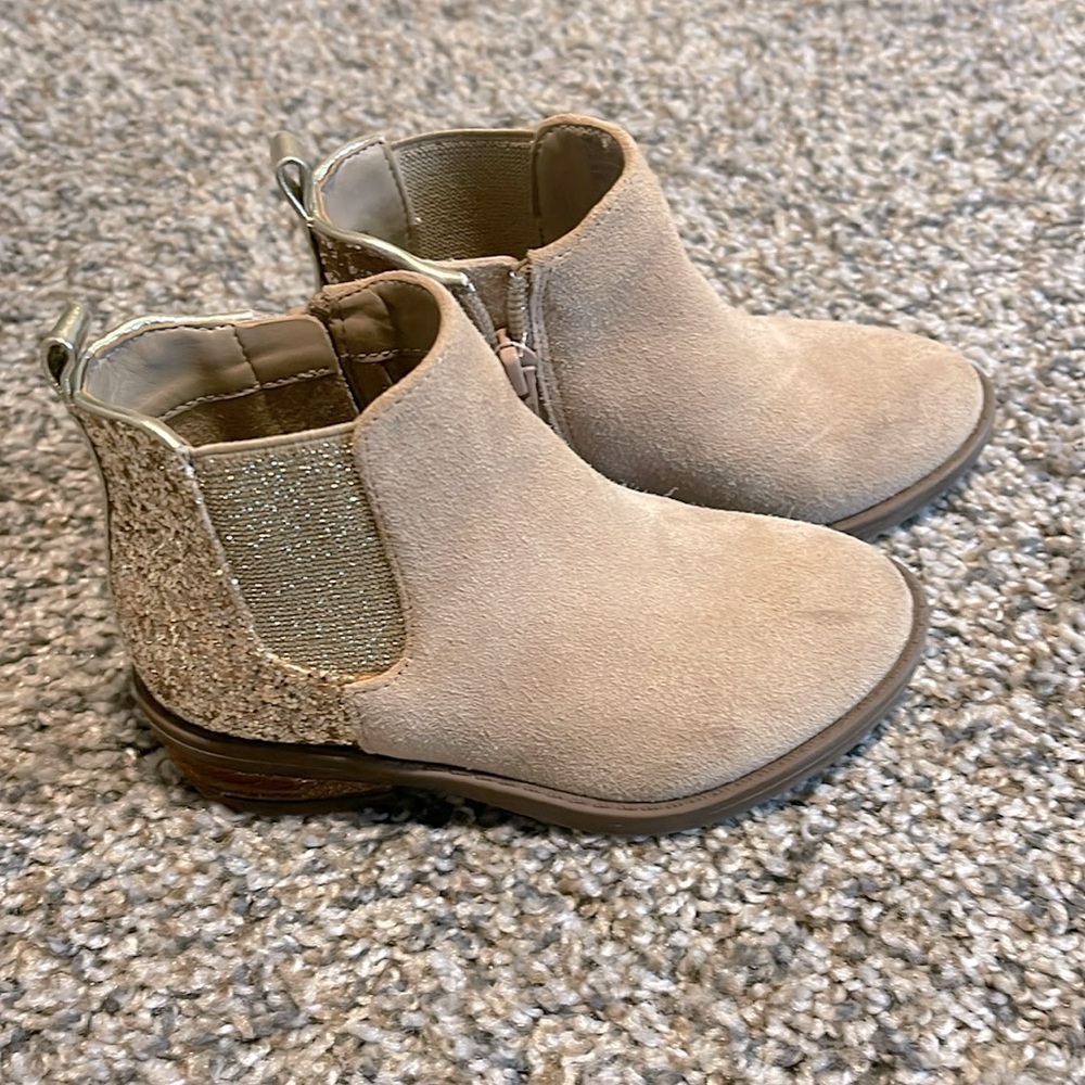 Copper Key toddler girl booties
